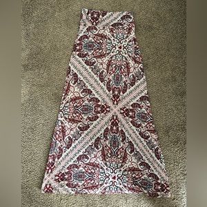 Charlotte Russe, size S multi color maxi skirt